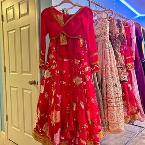 Three piece lehangas